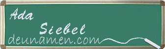 Ada Siebel Visitenkarte
